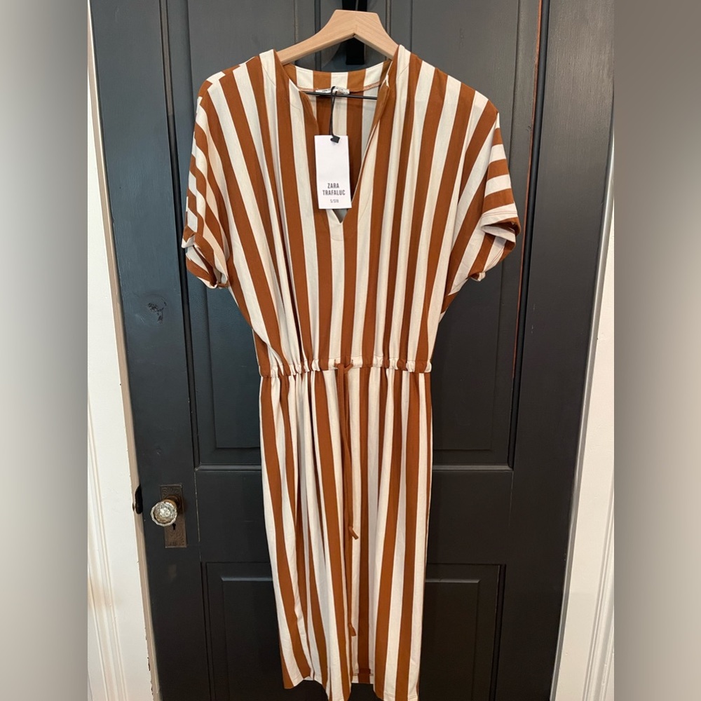 NWT Zara Trafaluc striped dress sz S